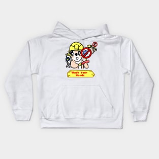 Wash your hands Kids Hoodie